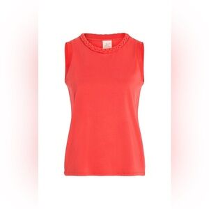C1 Cinq a sept SLEEVELESS BRAIDED TEE